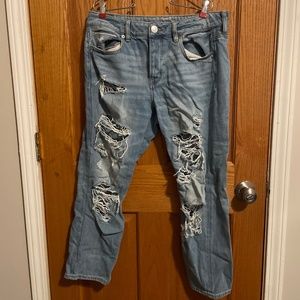 American Eagle Light Wash Loose Fit Jeans